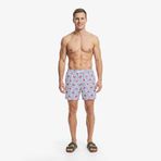 Nautica Erkek Mavi Regular Fit Desenli Deniz Şortu-T65542T.4PA XL