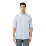Nautica Erkek Mavi Regular Fit Keten Gömlek-W65103T.4SU M
