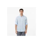 Nautica Erkek Mavi Regular Fit Keten Gömlek