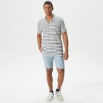 Nautica Erkek Mavi Slim Fit Keten Şort B35214T.4AX - 33
