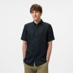 Nautica Erkek Siyah Classic Fit Gömlek - 2XL - 0TB-Siyah