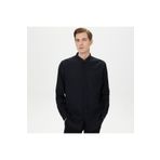 Nautica Erkek Siyah Classic Fit Keten Gömlek