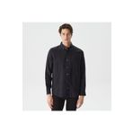 Nautica Erkek Siyah Classic Fit Uzun Kollu Keten Gömlek