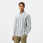 Nautica Erkek Yeşil Classic Fit Çizgili Gömlek - 3BP-Yeşil