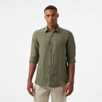 Nautica Erkek Yeşil Classic Fit Çizgili Gömlek W55446T.3GL - 2XL - 3GL-Yeşil