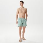 Nautica Erkek Yeşil Regular Fit Çizgili Deniz Şortu T45343T.3PT - 3PT-Yeşil - M