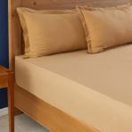 Nautica Home Hardal %100 Pamuk Tek Kişilik Fitted/lastikli Çarşaf - 100 x 200