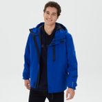 Nautica J37560T.40P Mavi Su Kaydırma Özellikli Erkek Yağmurluk