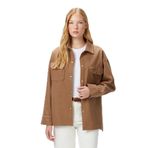Nautica Kadın Açık Kahverengi Regular Fit Gömlek-47W507T.2WN S
