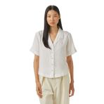 Nautica Kadın Beyaz Regular Fit Keten Gömlek-55W052T.1BW XS