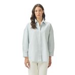 Nautica Kadın Yeşil Regular Fit Çizgili Gömlek-55W057T.3GM M