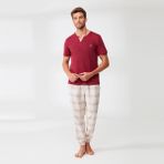 Nautica M321 Erkek Yarım Kol Pijama Takım