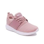 Nautica Missy Youth Girls Athletic Fashion Cross Trainer Lace Up Running Sneakers-Kappil Metallic-Mauve Sparkle-5