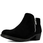 Nautica Women's Ankle Boot Dress Bootie With Side Zipper-Alara-Black Micro-6.5