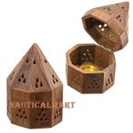 NauticalMart Brenner – Tempel ahşap konik form konik tutacak