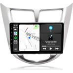 Navecron Hyundaı Accent Blue 2011-19 9" Gri Uyumlu Android Multimedia Gerçek 4/64 Kablosuz Carplay Geri Görüş Kameralı