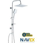Navex Drom-H Paslanmaz Krom Tepe Duş Seti 5 Yıl Garantili