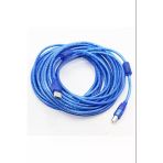 Navidata 10M Usb Yazıcı Kablosu Kaliteli - Çift Filtreli - Mavi - Usb 2.0 10 Metre Yazıcı Kablo