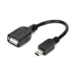 Navidata 5 Pin Mini USB Otg Kablo V3 5 Pin Otg USB Çevirici Kablo 2 Adet - Siyah