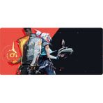 Navidata Kasırga Valorant 1 Red Oyuncu Mouse Pad 70X30 cm Kaymaz Dikişli - Siyah - Kırmızı