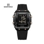 Naviforce 7102 Siyah Silikon Kayış Unisex Kol Saati