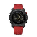 Naviforce Dijital Kırmızı Silikon Kordon Unisex Kol Saati NF7104