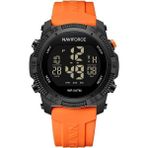 Naviforce Dijital Turuncu Silikon Kordon Unisex Kol Saati NF7104