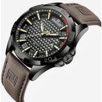 Naviforce Kahverengi Deri Kayışlı Analog Kol Saati