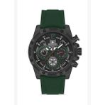 NAVIMARINE Yeşil Silikon Kordon Siyah Kadran Erkek Kol Saati NV10010-Y