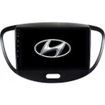 Navimex Hyundai I10 Araç Multimedya Android Ekran Carplay Navigasyon Double Teyp 4+64 9" 08-12 Black Navımex