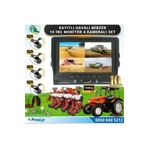 Navistar 10 inç Monitör 4 Kameralı Mibzer Havalı Tohum Makinesi AHD Kayıtlı Kamera Seti