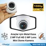 Navistar Araçlar İçin Mini Metal Dome 2 MP Full HD Geniş Açılı Gece Görüşlü Kamera