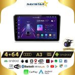 Navistar Audi A3 4 GB + 64 GB 2002-2008 Model Android 13 Kablosuz Carplay Navigasyon Multimedya Sistemi