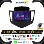 Navistar Chevrolet Cruze 2+32 GB Kablosuz Carplay 2008-2015 Android 13 Navigasyon Multimedya Sistemi
