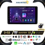 Navistar Dacia Duster 2018-2021 Model 2 GB + 32 GB Android 13 Kablosuz Carplay Navigasyon Multimedya Sistemi
