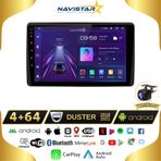 Navistar Dacia Duster 2018-2021 Model 4 GB + 64 GB Android 13 Kablosuz Carplay Navigasyon Multimedya Sistemi