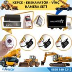 Navistar Ekskavatör Dozer Greyder Vinç Kepçe Uzaktan İzlemeli 4 Kameralı 320 GB Hard Disk Kamera Seti