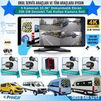 Navistar Servisler İçin 5 Kameralı 10.36 Dokunmatik Kayıtlı Ekranlı 256 GB SD Kart Destekli Araç Kamera Seti