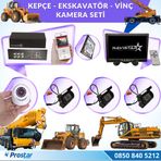 Navistar Uzaktan İzlemeli 4 Kameralı Ekskavatör Dozer Greyder Vinç Kepçe 1 TB Hard Disk Kamera Seti