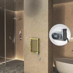 NAXOS Elektrikli Havlupan 450x655 Altın (Thesis Termostat) 200W