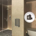 Naxos Elektrikli Havlupan 450X655 Antrasit Texture (Ktx1 Termostat) 300W
