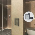 Naxos Elektrikli Havlupan 450X655 Antrasit Texture (Ktx3 Termostat) 300W