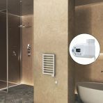 Naxos Elektrikli Havlupan 450X655 Beyaz Mat (Thesis Termostat) 300W