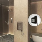 NAXOS Elektrikli Havlupan 450x655 Rose Gold Parlak (KTX1 Termostat) 200W Spiral Kablolu
