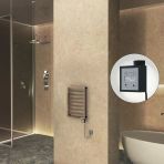 NAXOS Elektrikli Havlupan 450x655 Rose Gold Parlak (KTX3 Termostat) 200W Spiral Kablolu