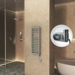 NAXOS Elektrikli Havlupan 500x1193 Gri 7012 Texture (Thesis Termostat) 600W