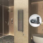 NAXOS Elektrikli Havlupan 500x1655 Antrasit Texture (Thesis Termostat) 600W