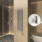 NAXOS Elektrikli Havlupan 500x1655 Gri 7012 Texture (KTX1 Termostat) 600W Spiral Kablolu