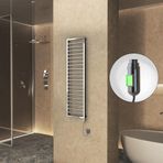 NAXOS Elektrikli Havlupan 500x1655 Krom (OnOff Düğmeli) 600W