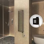 NAXOS Elektrikli Havlupan 500x1655 Rose Gold Parlak (KTX1 Termostat) 600W Spiral Kablolu